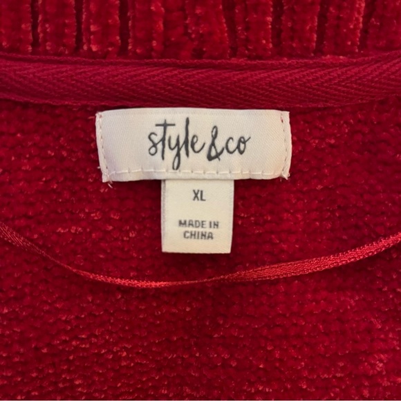 Vivid Red Open Cardigan - Picture 4 of 6